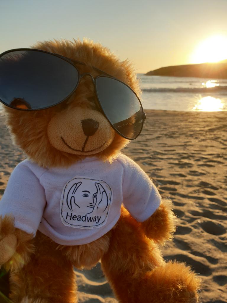 Ted enjoying a beautiful #sunset on #Ireland's west coast #Tedway #Headway #HeadwayWarringtonOnTour