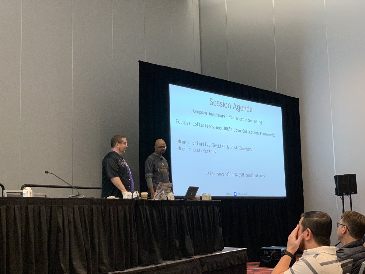 _JonSam's tweet image. Which JVM/JDK should I use? At @TheDonRaab and @CGuntur talk now showcasing benchmark comparisons. @OracleCodeOne