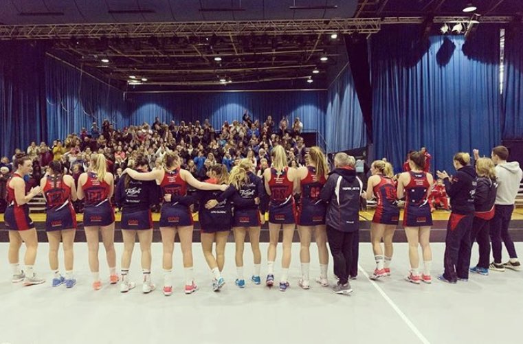 These are the moments we want back! Working hard as players on &amp; off the court to get Premiership Netball back in #JerseyCI  🏐 🇯🇪

On court we are shutting out the funding &amp; #home4netball issues but off court it is really hard knowing we are in danger of not playing next year