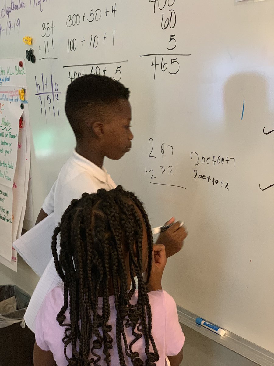 csward_ms's tweet photo. LT: I can use a variety of strategies based on place Value to fluently add and subtract within 1,000 #PartialSums #BreakApart @APSHollisCrew @apsupdate #BecomingTheNext https://t.co/3YkS3jjMu2