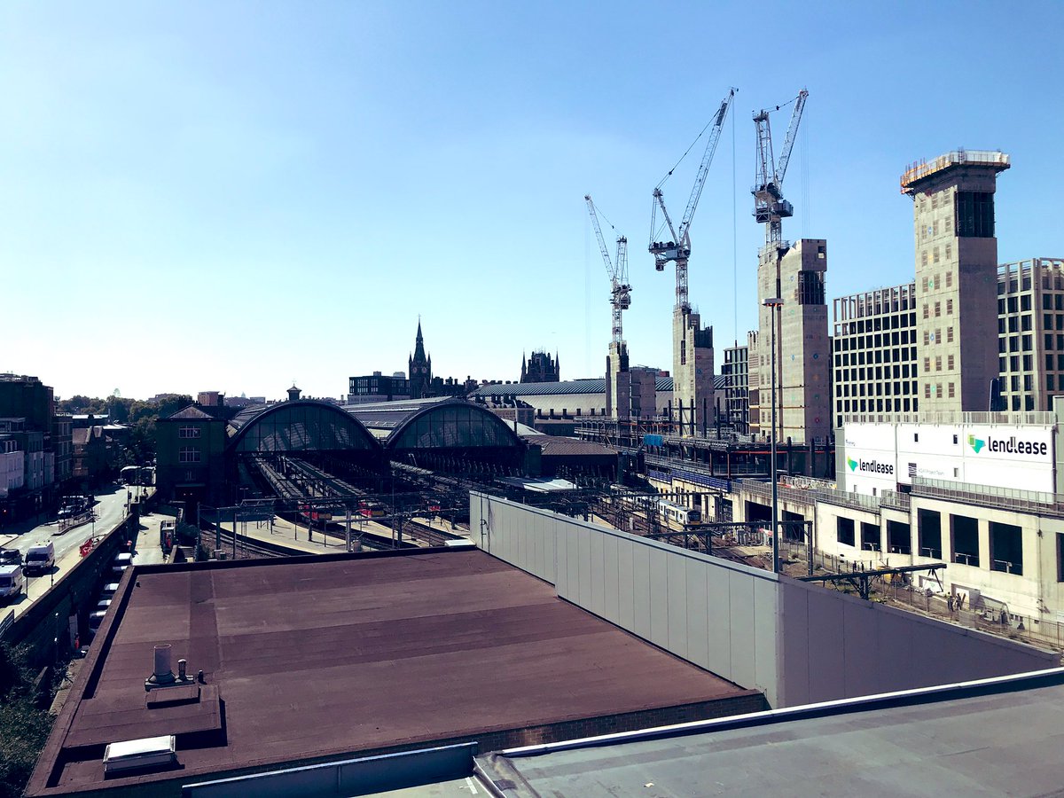 danumaircon's tweet photo. Today’s view over kingscross station as we continue the air conditioning installation in the temporary building trackside #doncasterisgreat #Doncaster #syork https://t.co/Ojs3C5kAxG