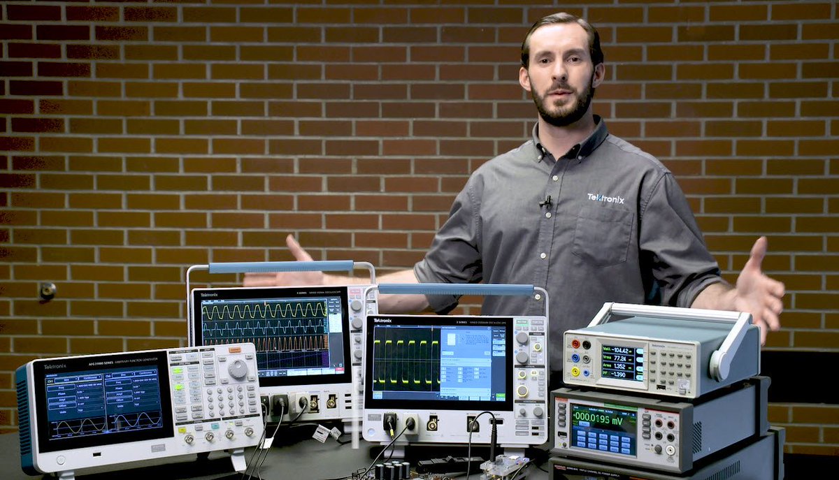 tektronix's tweet image. Tektronix experts showcase a collection of tools to help you analyze and debug switching power converter designs faster and easier than ever. Start making reliable power measurements on day one. Watch more here tektronix.io/pW7za6 #PowerSupply #DMM #FunctionGenerator