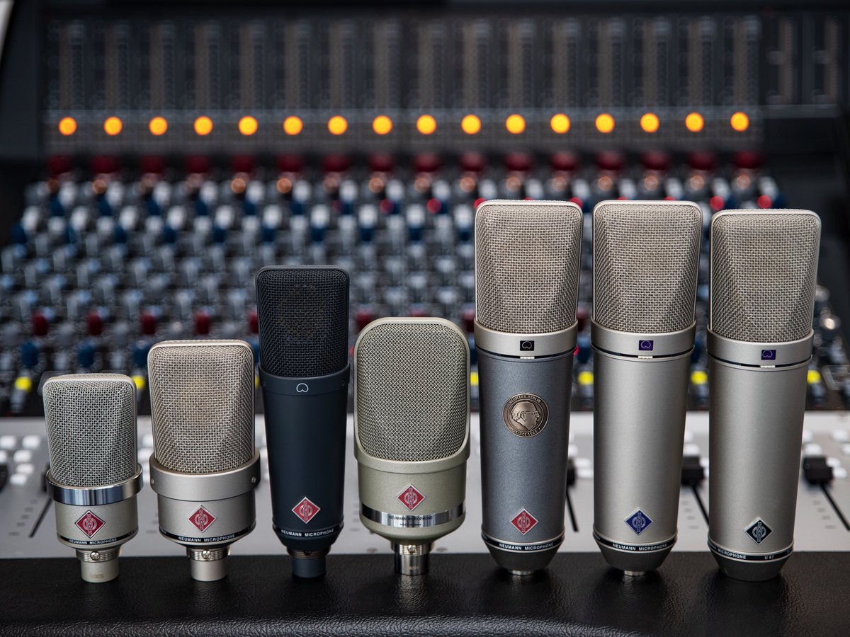 Studiocare's tweet photo. Neumann´s legandary microphones range is suitable for #vocals all kinds of #instruments
#Neumann #U67
#NeumannU87 #classic large diaphragm #microphone
#NeumannTLM67 #georgneumann
#TLM102 #TLM103 #TLM107 #TLM193 https://t.co/OblqYa4izM