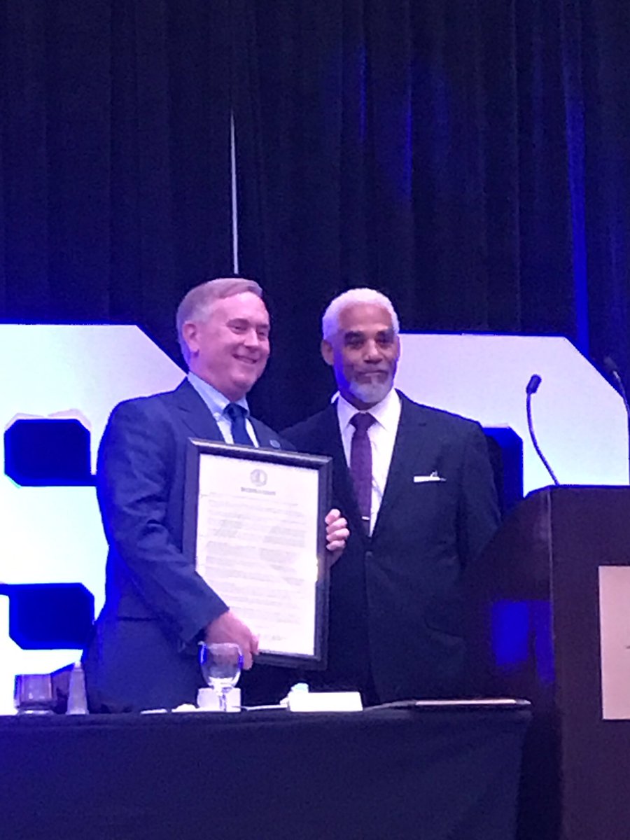 Thank you to #SCOMO &amp; CJ Draper for the formal resolution celebrating our 75 years as The Missouri Bar! #MOBarMeet19