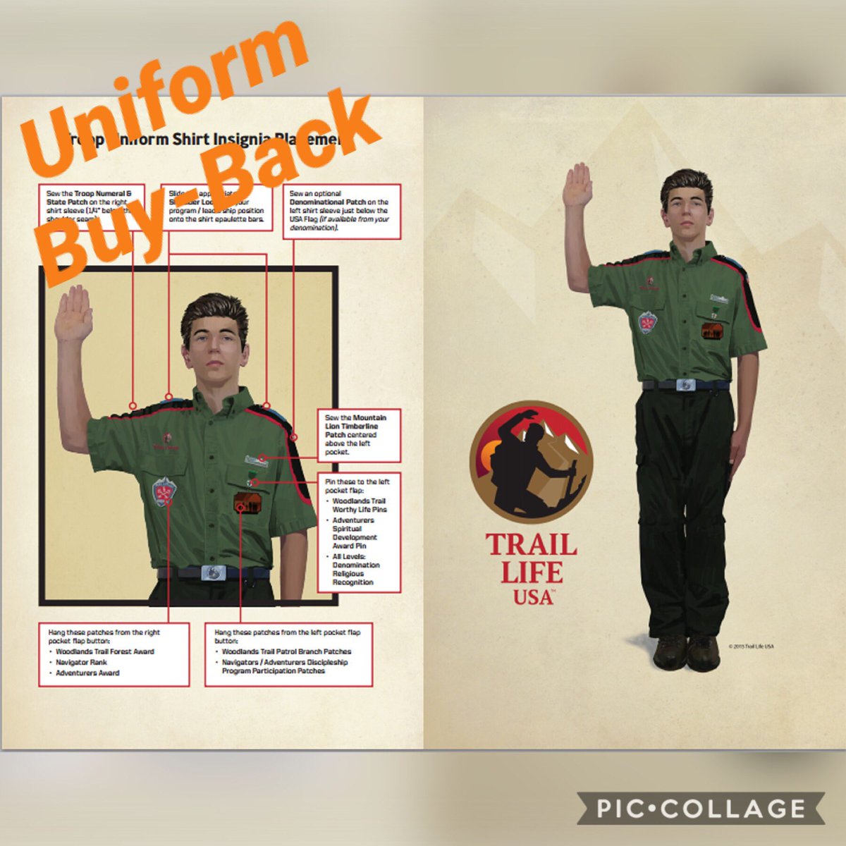 TrailLifeAL139's tweet photo. FORMER TRAILMEN: Troop-AL 139
Is looking to acquire used uniforms! If you would like to donate or have the Troop buy-back your uniform, please drop it off at the ESPC Office or BCS Office by 4PM Monday, September 23! 
Buy-Back pricing: Shirts- $20; Pants- $20; Hat- $8; Belt-$8 https://t.co/Wd0KTwnwzF