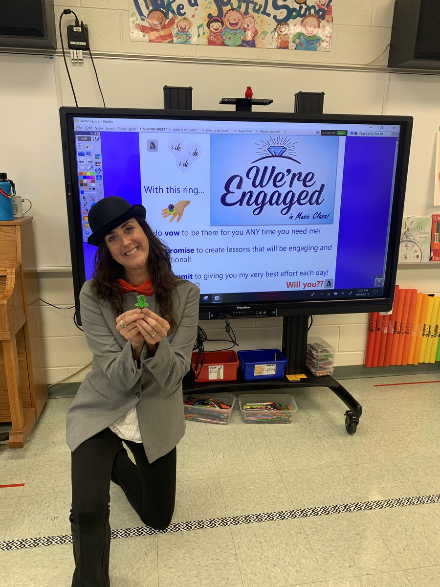I vowed, promised, and committed to my classes today, they said YES and we sealed it with a ring (pop)! #setthestagetoengage #tookitliterally #rockyourschool #GatorsDeserveIt20