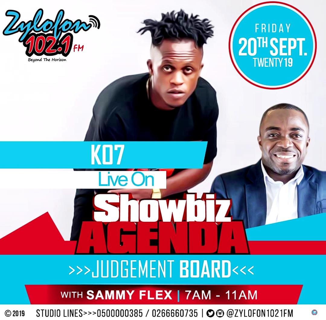 SentwaaSod's tweet photo. 📡Listen to Kwahu's Finest Rapper KO7 @Ko7Kofi 🔛📻 @zylofon1021fm #ShowbizAgenda 🎤with @sambahflex TOMORROW 🔛 #JudgementBoard from 7 AM to 11 AM.📢📢 @ArnoldVibes @kobby_kyei @NiiAshley1 @sammyflextv #7Music #SammyFlexNation #SentOneHype ©🇬🇭 https://t.co/lj7HYtxX62