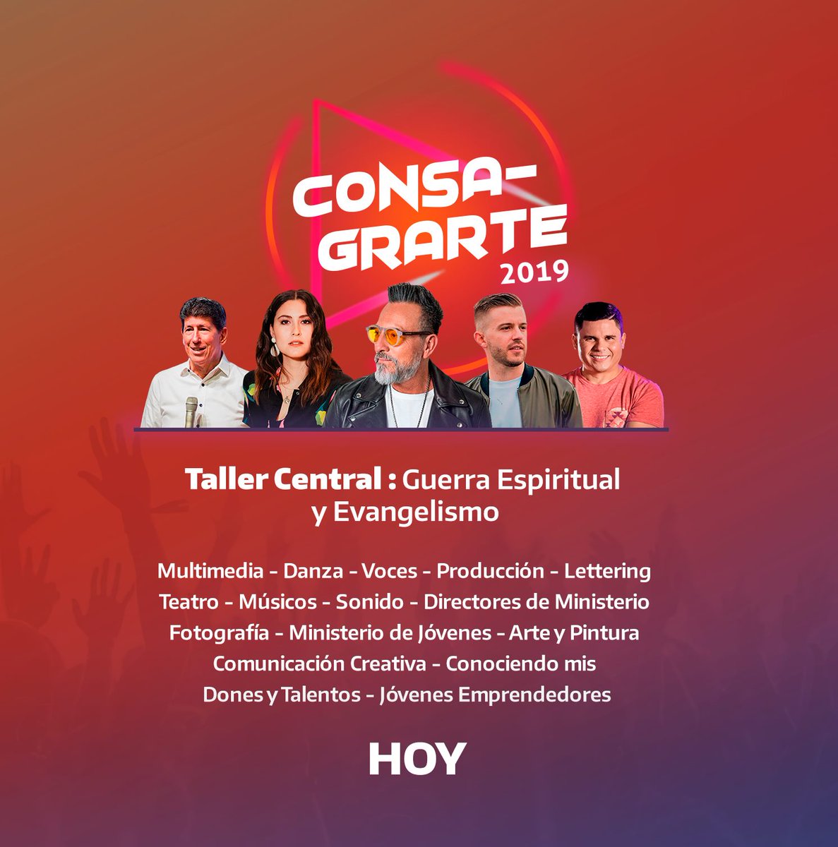 IglesiaCFA's tweet photo. ¡A TENER EN CUENTA!
- La Reni no estará habilitado.
- Los talleres se realizan hoy JUEVES.
- El acceso es LIMITADO.
- Los Tickets se darán por orden de llegada.
- Iniciamos puntualmente a las 18:30hs. ¡Invita a un amigo!
#Ensancha2019 #CFAartes #Consagrarte2019 https://t.co/2U5R5gvGz5
