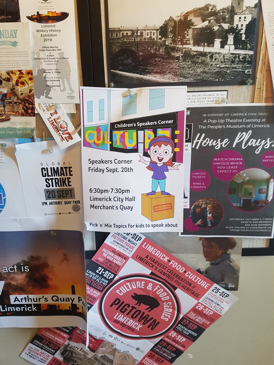 elisaodonovan's tweet photo. I am so looking forward to facilitating the young people of Limerick City to stand up and speak out @CultureNight tomorrow evening at 6.30pm on the steps of City Hall for our childrens speakers corner. All welcome 🗣 https://t.co/JKH9woUx99
