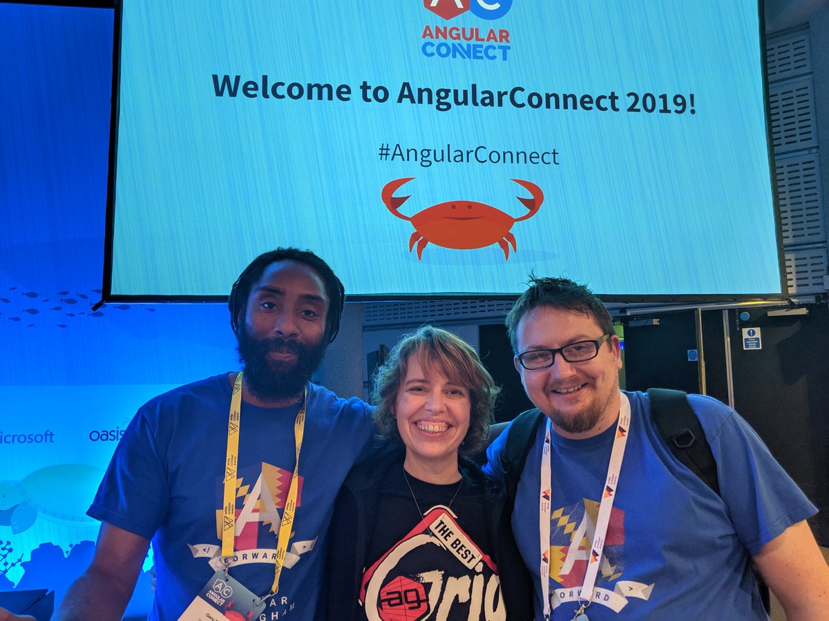 noggin182's tweet photo. @bonnster75 convincing me to do a talk for @ng_Houston ... Time to start preparing! #AngularConnect #angularconnect2019 https://t.co/usGoHXiQZB