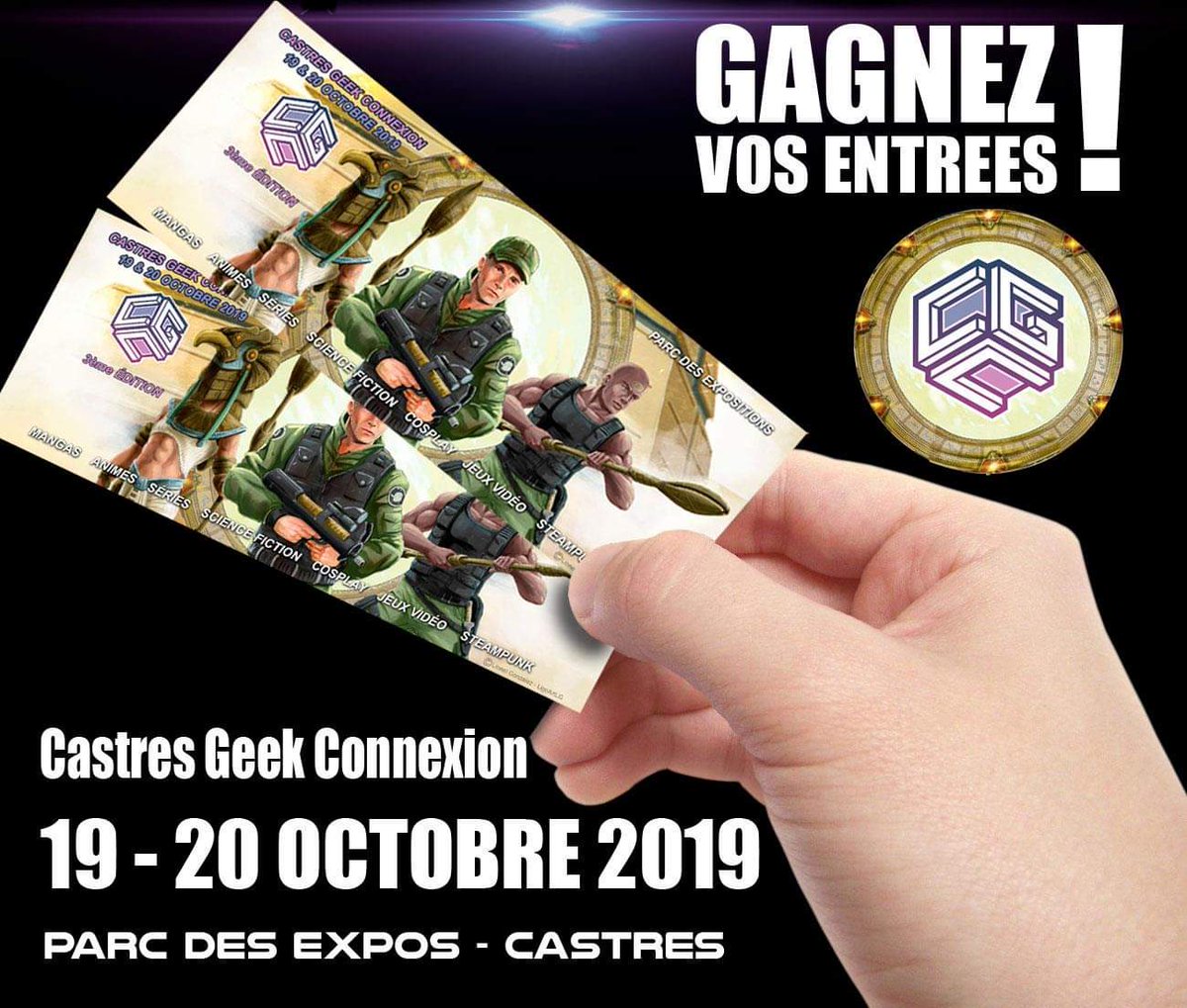 Tentez votre chance et gagner 2 places pour la Castres Geek connexion!
Le jeu est simple partager et likez notre page Facebook.
Un tirage au sort sera effectué et les gagnants seront annoncés sur notre facebook et Twitter.
facebook.com/CastresGeekCon…