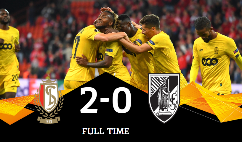 Standard_RSCL's tweet photo. Full Time | Standard de Liège 🆚 Vitória SC: 2-0 👍
⚽ 66’ : 1-0 Hanin (OG)
⚽ 90’ + 1’ : 2-0 @PaulJoseMpoku
#STAVSC #UEL #RSCL https://t.co/dz06h4qisw