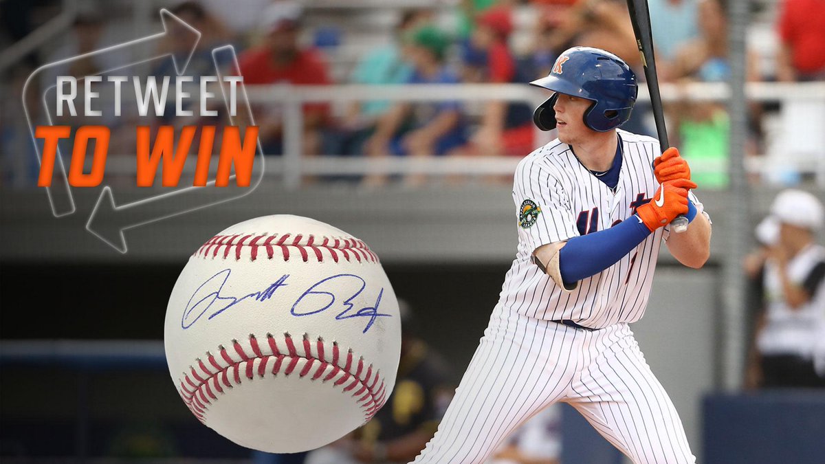 MetsPlayerDev's tweet image. 🚨 GIVEAWAY 🚨

RT this and follow us for your chance to win a baseball signed by the @Mets 2019 first-round pick, @baty_brett! #LGM #Mets