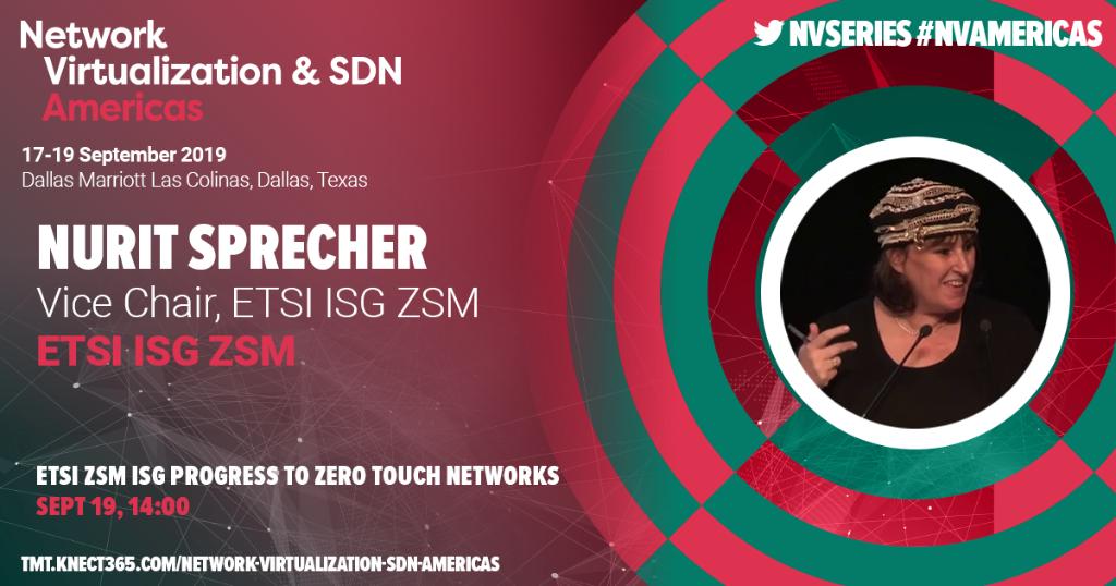 NVSeries's tweet photo. Presenting on ETSI ZSM ISG Progress to Zero Touch Networks, please welcome Nurit Sprecher - Vice President of @ETSI_STANDARDS - to the stage! https://t.co/yK7qciw4tv