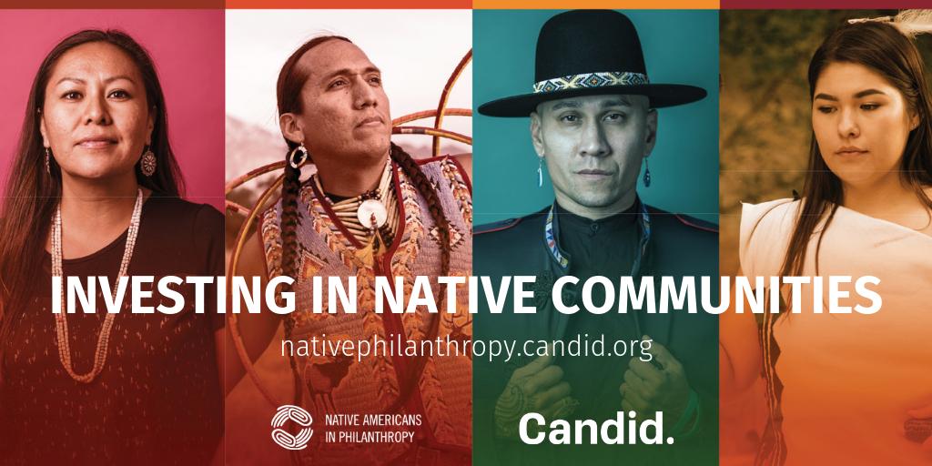 NativeGiving's tweet photo. LAUNCHED TODAY: our new resource with @CandidDotOrg, “Investing In Native Communities.” This new, interactive website features a funding map, Native history timeline + more key resources to encourage greater funding to Native communities! How will you use it? https://t.co/L131ACZkXf