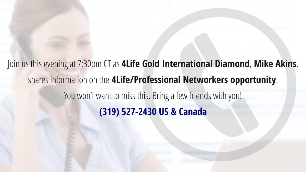 PN4Life's tweet photo. We hope you all are having a great day so far. We look forward to you hopping on the call this evening! Let us know if you have any questions.

#PNconferencecall #PNtraining #4Lifetraining https://t.co/1OYfoFfICY