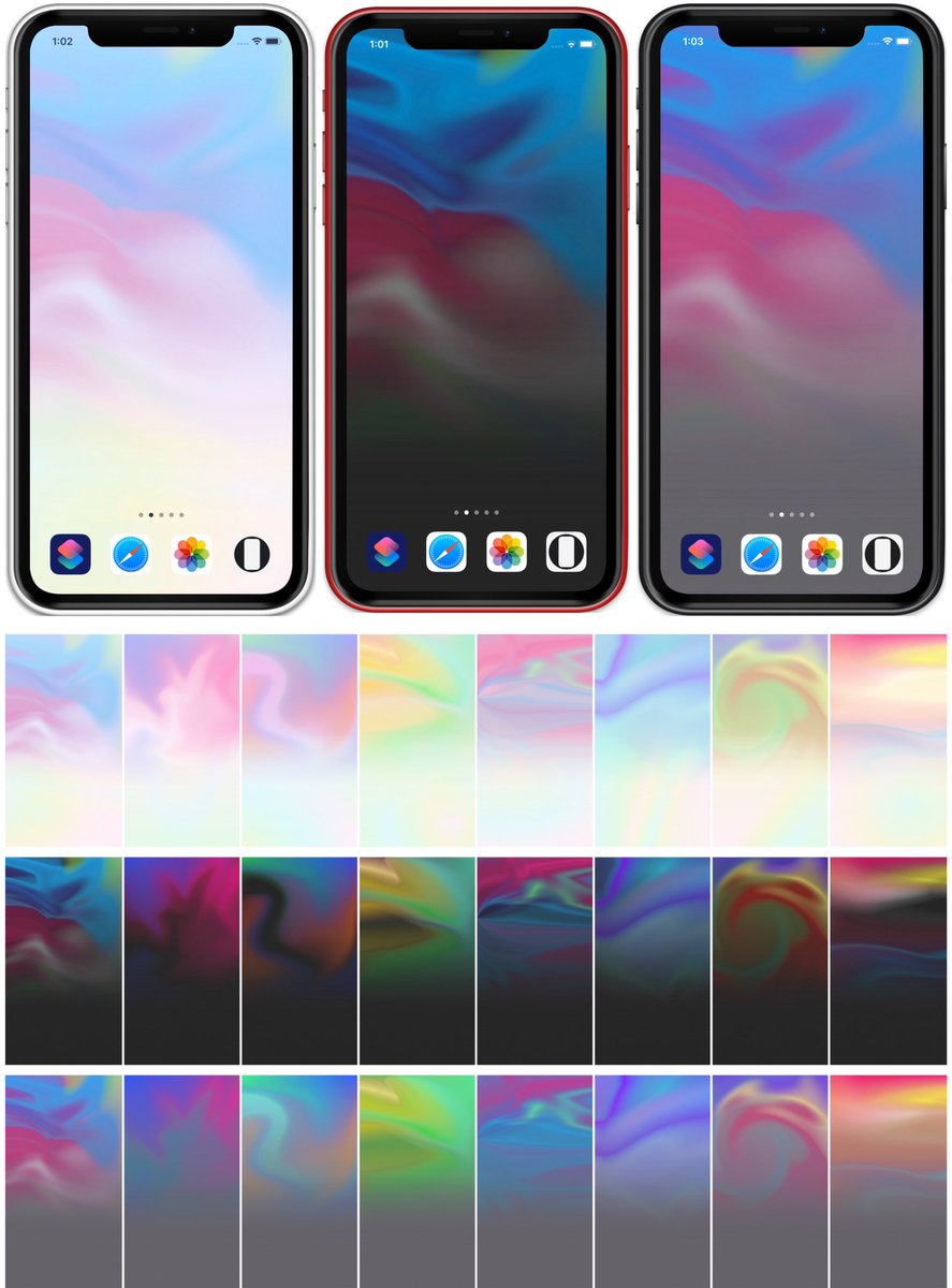 Hide Mysterious Iphone Wallpsper 不思議なiphone壁紙 Ios 13用新作 ドックを隠すほとんど黒い壁紙やほとんど白い壁紙など まだまだ序の口 これからどんどん作ります New For Ios 13 Almost Black And Almost White That Hides Dock Etc It Is