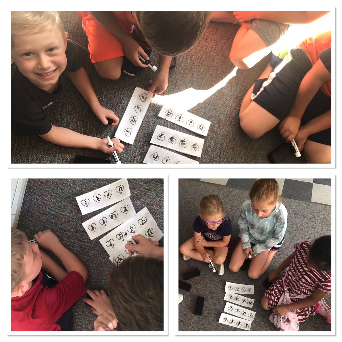 MrsAaronson's tweet photo. 2nd grd Ss worked together to write a 16-beat song. After composing, Ss practiced reading the rhythm and shared their work with the class. @LLEWIXOM @WalledLkSchools https://t.co/VQOviub2xl