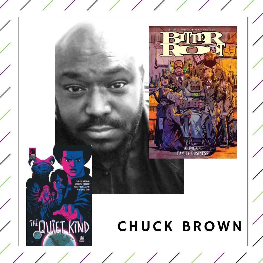 readupbookfest's tweet photo. Chuck Brown is our next featured author for Read Up 2019!. Chuck (@chuck.brown.902) is the co-author of "Bitter Root" and "Quiet Kind." For more quick facts about Chuck, check out our story! Visit https://t.co/4rKug0CMNz for more info on Read Up 2019! https://t.co/x5cMlU4u7z