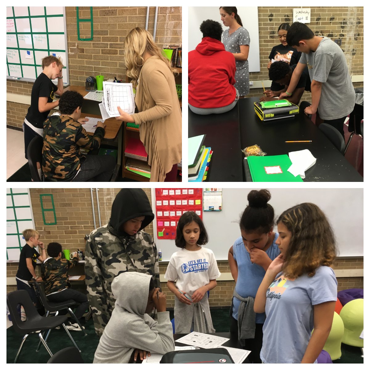 WVMSDragons's tweet photo. #WVMS's AMAZING counselors, Ms. Ruth and Ms. Cooke, created and ran an awesome #GrowthMindset Challenge with the #NOWTeam. Ss needed to persevere through roadblocks, work together, & solve the puzzles to #EscapeTheRoom! #EscapeRoom #LMSD #perseverance #ProblemSolvingSkills https://t.co/ECdmAvaH2e