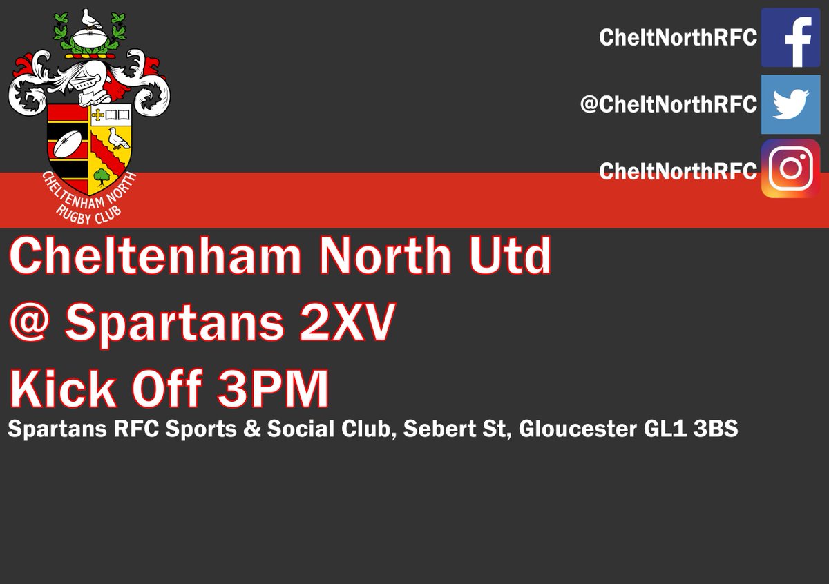 CheltNorthRFC's tweet photo. Both sides have away games this week so its time to get on the road.⚫️🔴 #onenorthnation https://t.co/1GlmT2C4IS