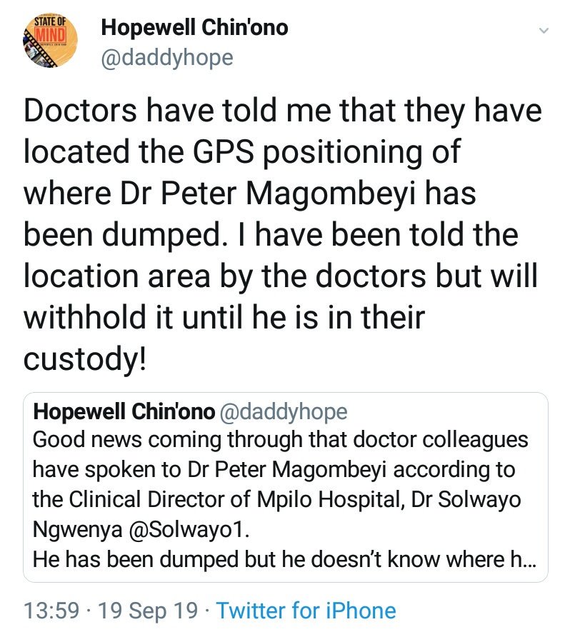 nicolehondo's tweet photo. Now they will have us believe that phone ya Dokota had power ever since he was "abducted" or wait, maybe akakumbira his "abductors" to charge his phone ? Nonsense ! We told you all its fake, the stupid doctor has been forced to come out of his hideout or risk arrest #DumbScript https://t.co/D7LPOBRkyO