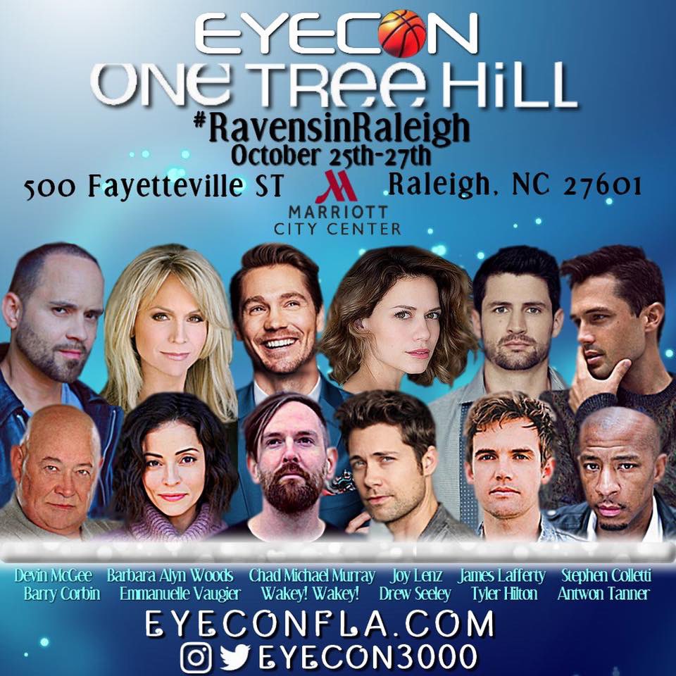 EyeCon3000's tweet photo. Already purchased tickets? 
Retweet to win any 2 photo op of choice! #OneTreeHill https://t.co/qi9qPfIvHN