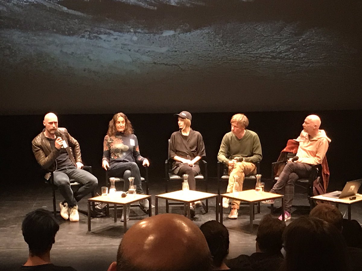 deBritish's tweet photo. Great interactive talk of @MarcusduSautoy with subsequent panel discussion with @IngoNiermann, #SibylleKrämer, #RomanLipski and Elvia Wilk (@3LVVIA) on big topics like what art is and how much influence AI should have in it. @ilb_ @HAU123 @4thEstateBooks https://t.co/E9etejdCgq