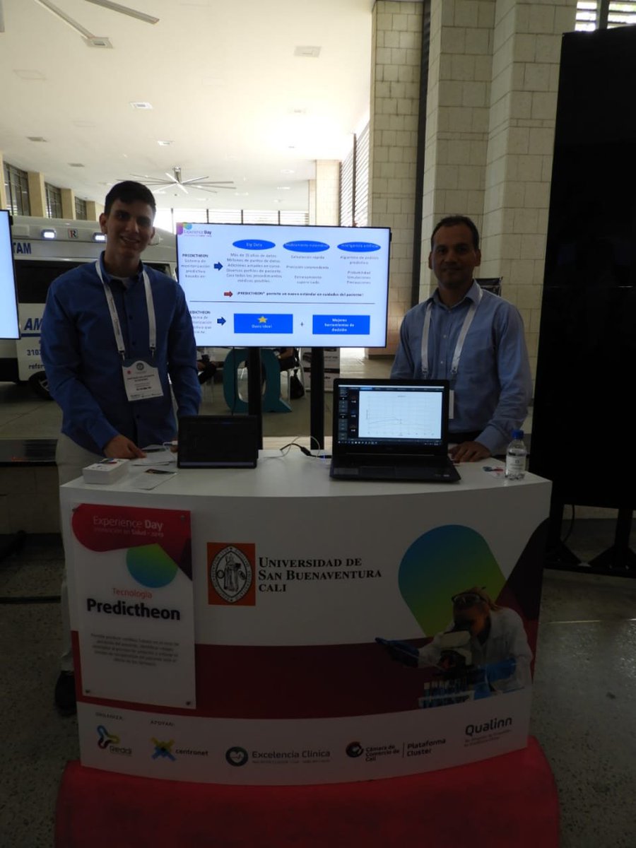 ReddiColombia's tweet photo. La tecnología "Predictheon" de la @USBCali 
nos acompaña en nuestro #ExperienceDay Innovación en salud. Permite predecir cambios futuros en el nivel de anestesia del paciente, identificar riesgos asociados al proceso de sedación y estimar el tiempo de recuperación del paciente... https://t.co/mmNUq51no8