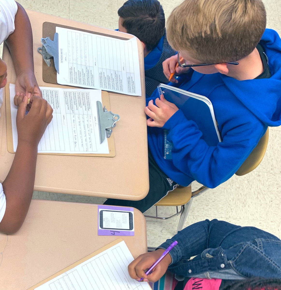 MsFlorio_ELA's tweet photo. Today in my period 2/3 #ELA we worked on #MakingInferences, which is a vital “Reading is Thinking” skill for the first days of instruction! We used “text message analysis” to draw conclusions and students were moving and engaged! #middleschool #engchat https://t.co/XaASSDqgcn