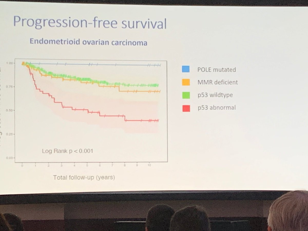 #IGCS2019 - not a single event in POLE mutated Endometrioid Ovarian Cancer - time to consider deescalation in this small group of patients ~ 3% of all Endometrioid ovarian cancer