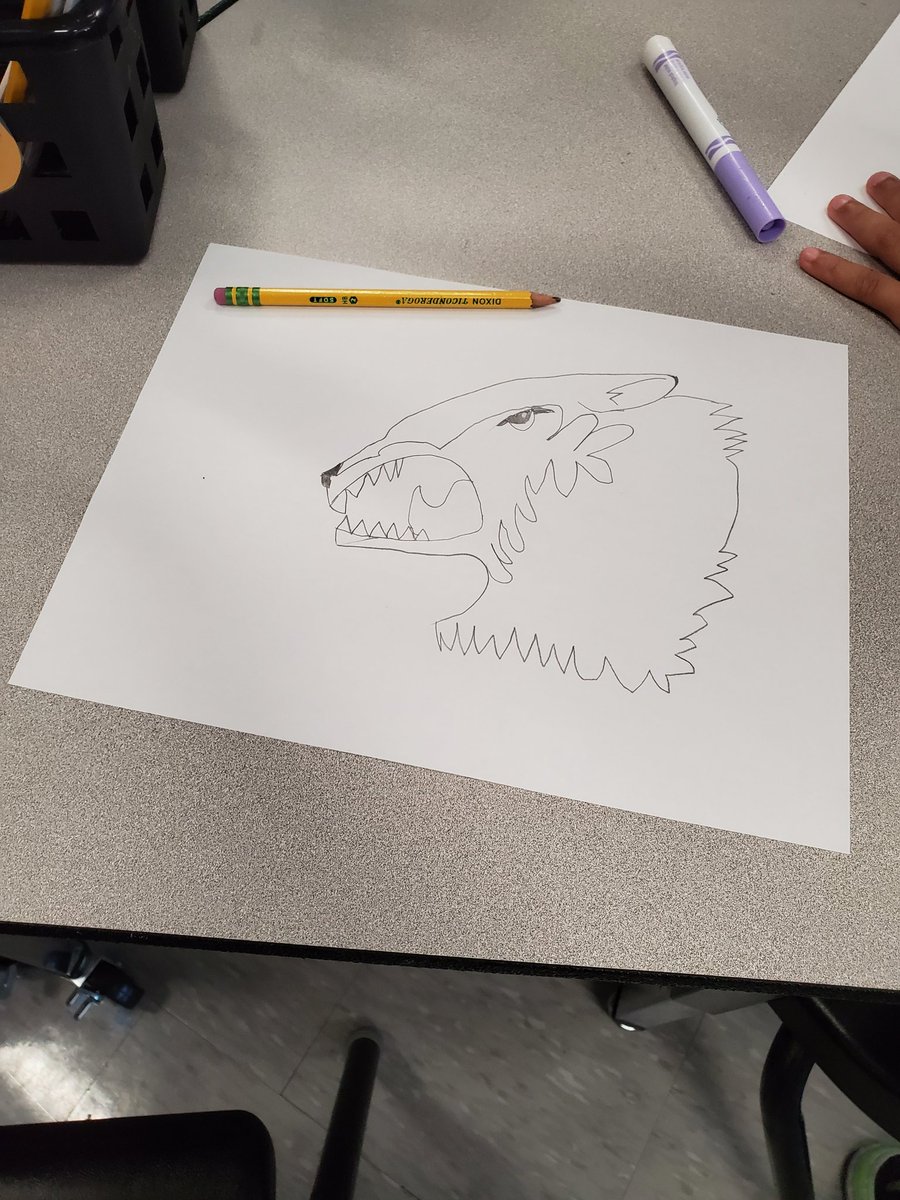 Ms_Rose89's tweet photo. These pups had some fun today learning how to draw a wolf! 🐺 #wolfpack #gotyourback @TonyPontesPS https://t.co/x7GpgXOLqb