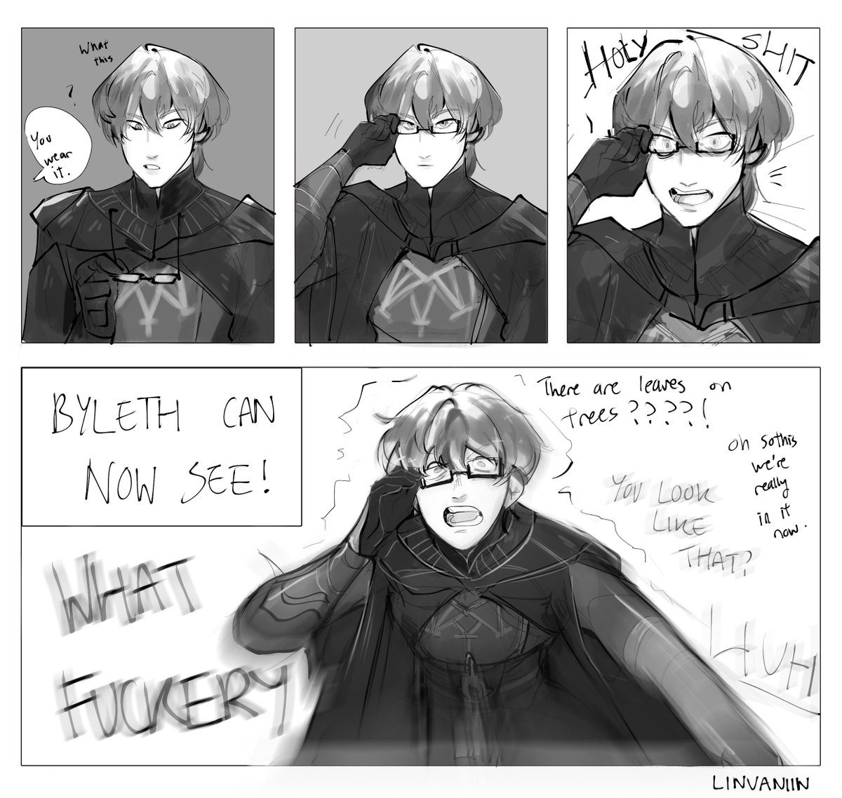 what if byleth always had shitty vision and then #fe3h 
