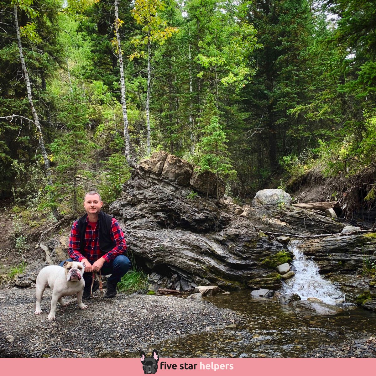 FiveStarHelper's tweet image. 🏔 Uncle Shane with Princess Rosie the English Bulldog at Bluerock Wildland Provincial Park in Alberta. We offer DOG WALKING in Calgary and super fun "Nature Excursions." 

⭐⭐⭐⭐⭐ Google Reviews
🐶 Need dog walking?
☎ 587-439-2414 | 📧 hello@fivestarhelpers.com