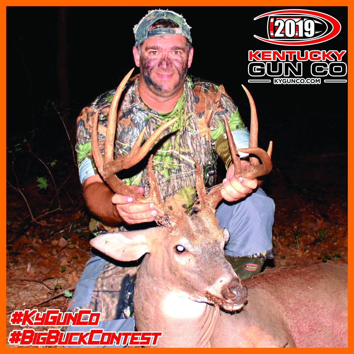 KYGUNCO's tweet photo. Congrats to Jason, Danion & Kenny on these great #Kentucky #whitetail #bucks entered in our #KyGunCo #BigBuckContest! Bring your whitetail buck in to enter our contest and you could win a @Mathews_Archery #Vertix or @SavageArms #AxisII #rifle OR one of 20 random draw prizes!! https://t.co/RbpSYPuVye