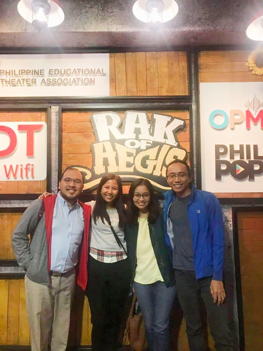 rdahildahil_'s tweet photo. Happy to see #MentalHealthPH team and friends tonight! Stars aligned. I happen to have tickets, and they're all in need of a quick breather from work and thesis (also me!)
Good vibes always, #RakOfAegis! :) #SelfCare #ThesisBreak #PETA https://t.co/zZNM085DoA