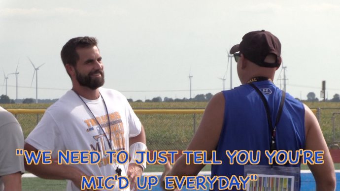 Channel1450com's tweet photo. If you've spent any amount of time around Maroa Forsyth coach @JoshJostes, you know he's as loud as it gets. Safe to say we had to turn the decibels down a few for this one. Take a walk through Trojan practice ahead of their showdown with Williamsville https://t.co/TnYHklWzvR https://t.co/zW7mA8MZKc