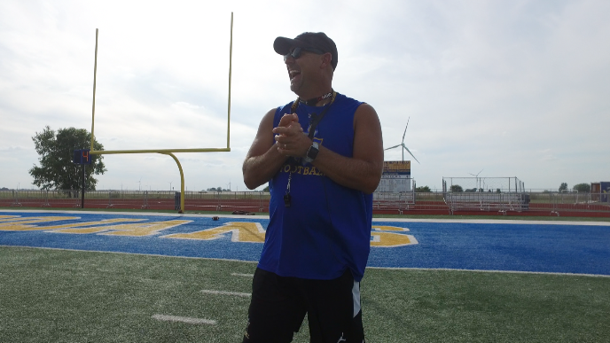 Channel1450com's tweet photo. If you've spent any amount of time around Maroa Forsyth coach @JoshJostes, you know he's as loud as it gets. Safe to say we had to turn the decibels down a few for this one. Take a walk through Trojan practice ahead of their showdown with Williamsville https://t.co/TnYHklWzvR https://t.co/zW7mA8MZKc
