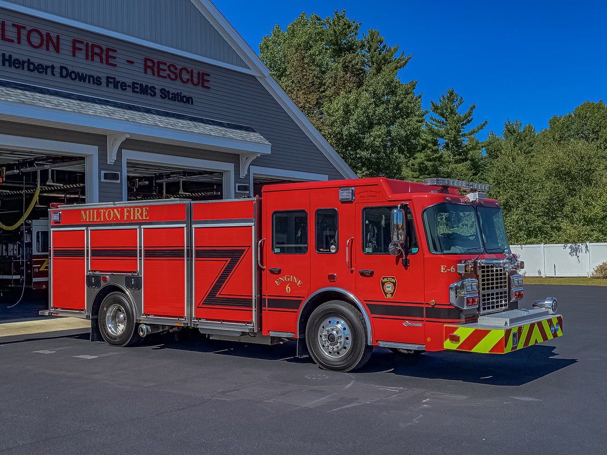 ZedMetroPD's tweet photo. @ToyneFireTrucks Milton, New Hampshire’s 2013 Toyne pumper still looking brand new after 6 years in service https://t.co/aj7fRSbPvI