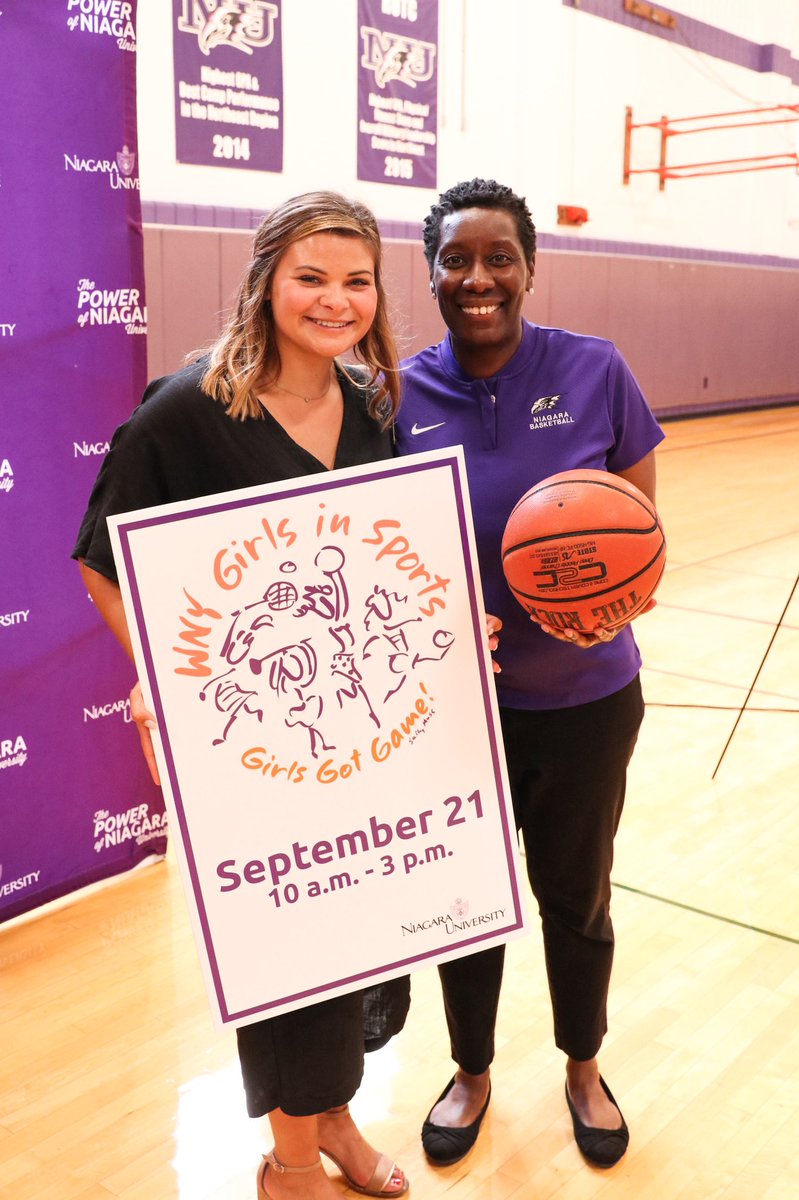 NiagaraUniv's tweet photo. This Saturday, Sept. 21, 2019, Niagara University will host the first Western New York Girls in Sports Day in Niagara County! The event goes from 10 a.m. until 3 p.m. on the Niagara University campus.

⚽️ 🏀 🏈 ⚾️ 🥎 🎾 🏐 🥅 ⛳️ 🏆

📲 https://t.co/xIZfG56ozb https://t.co/M1IbNwBVby