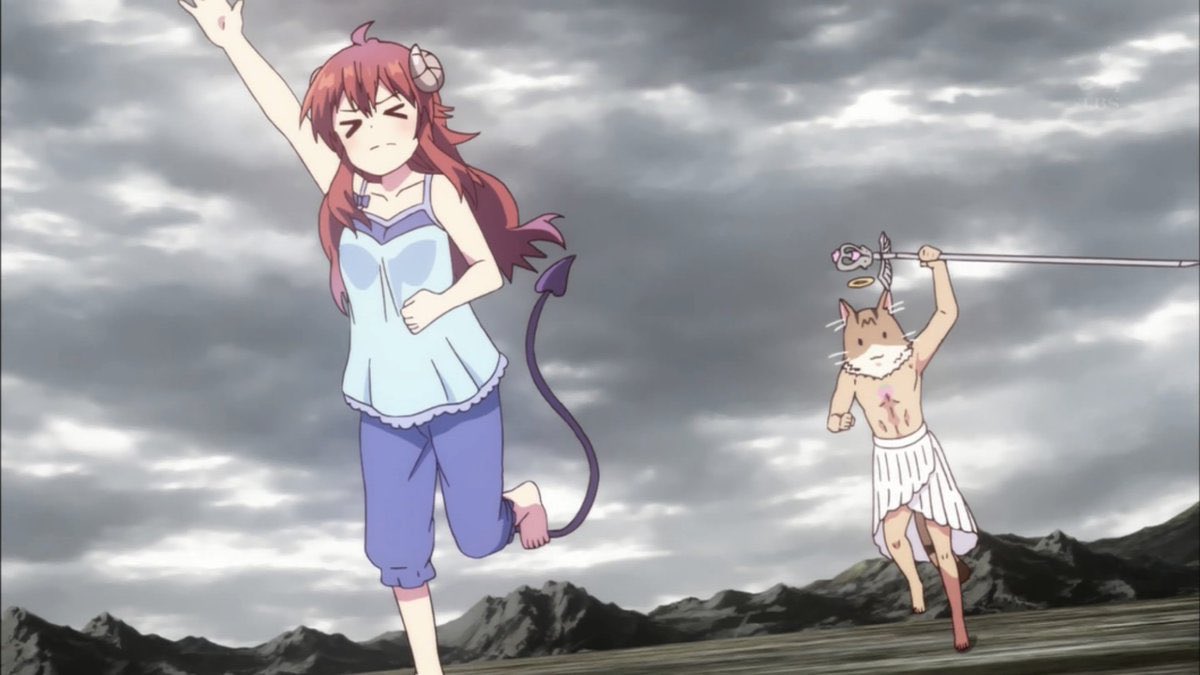 高野 友宏 Ar Twitter まちカドまぞくレイアウト原画やってたのこの付近です コンテ外の動き足した部分全部使ってもらえて嬉しかった 2枚目の危機管理 の走るシーン原画40枚近く描いたので大変だったけど なんとか形になったので良かったです 個人の趣向で