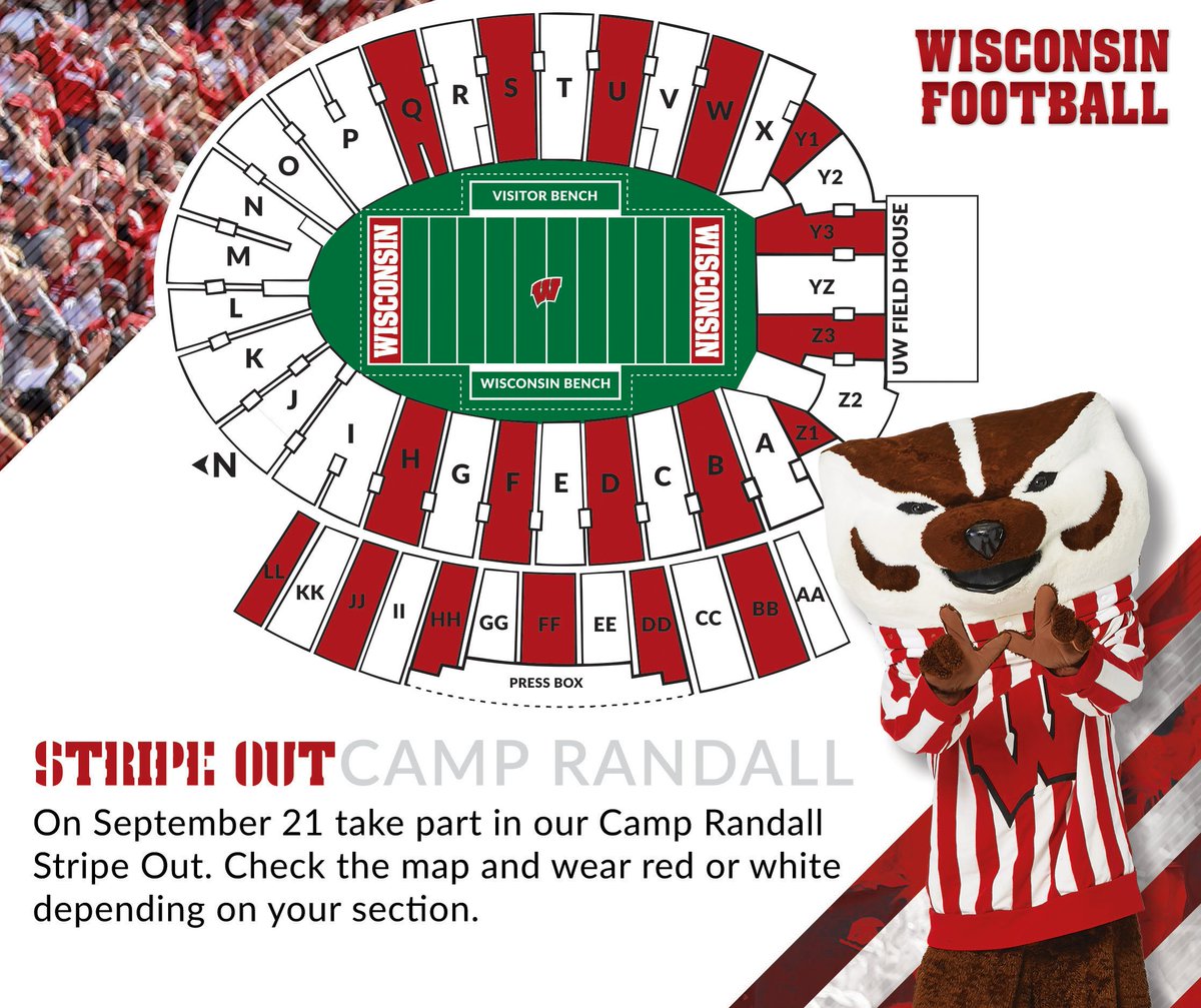Wisconsin Badgers Can T Wait To See This Find Out If You Are In A Or Section Tomorrow Sections A C E G I P Includes Student Section R Wisconsin Badgers Can T Wait To See This Find Out If You Are In A Or Section Tomorrow Sections A C E G I P Includes Student Section R