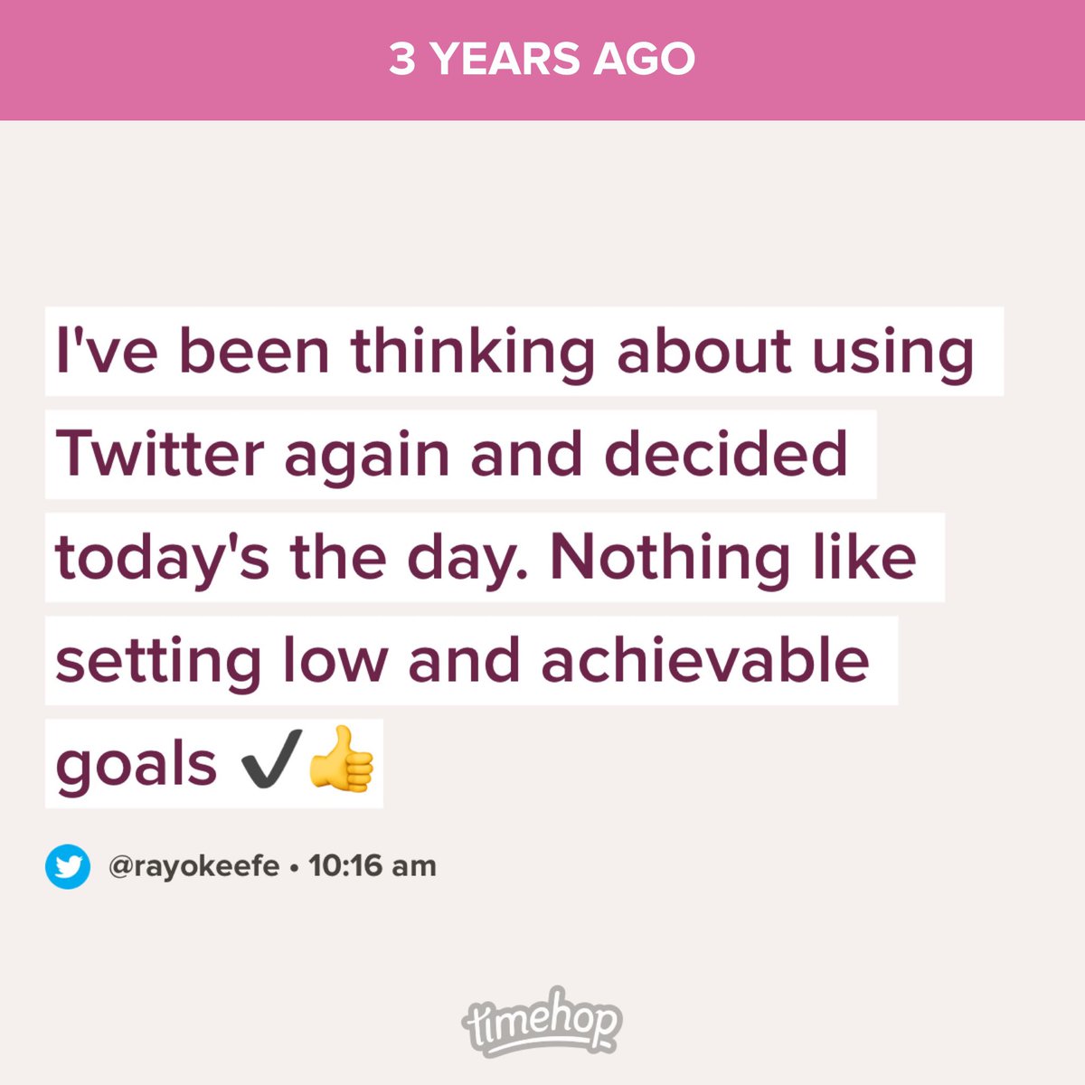 rayokeefe's tweet photo. Turns out this was an unachievable goal. https://t.co/J9HwTN3yR2