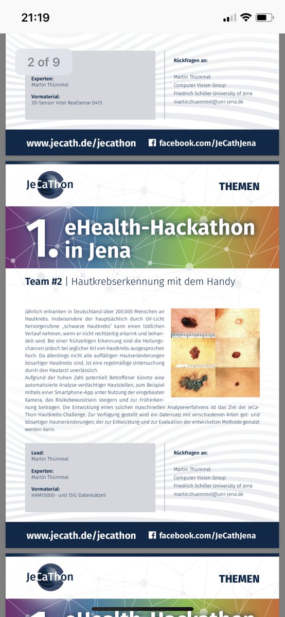 MarionSchnute's tweet photo. #Hautkrebserkennung mit dem #iPhone und #Smartphone - Team 2 #derma_app hat auch losgelegt https://t.co/Y7TCnGWi7y