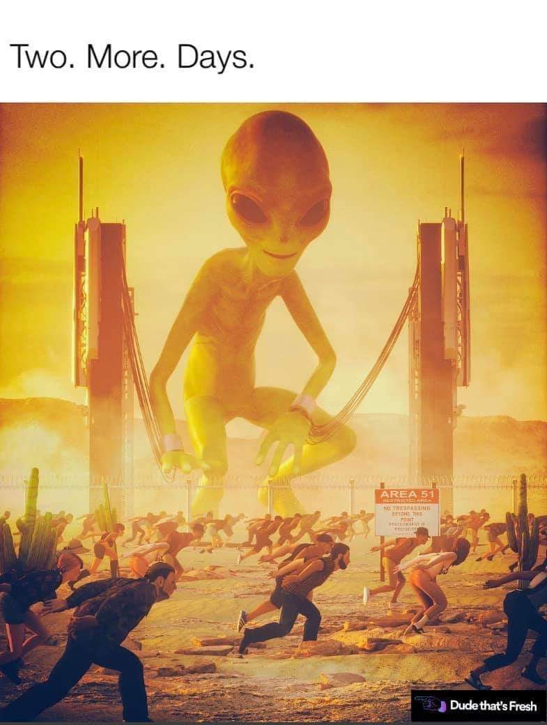 area51meme's tweet photo. 👀👀

#Area51 #Area51memes #Area51FLRaid https://t.co/EcsJBQQgoX