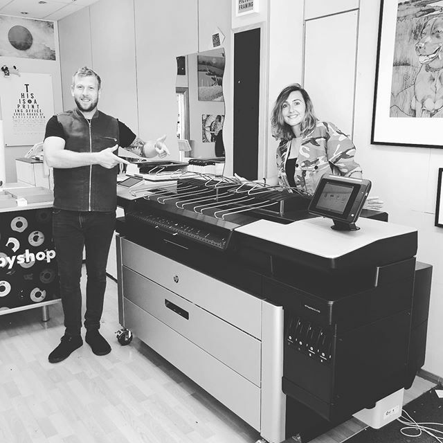 ThatCopyShop's tweet photo. Up and running! Our shiny new @hp printer can produce large format prints quicker than ever before 🤓 #print #printers #design #designstudio #posters #plans #largeformat #scans #scanning #architeture #architecturedesign #plotterprinter #independentclevedon #repro #bristol #po… https://t.co/td2BDxhlnm