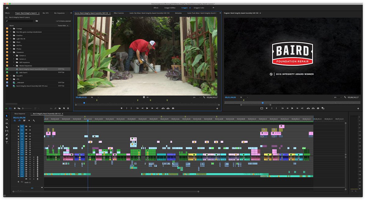 Greg144E's tweet photo. Love it when you get to put "Final" on an export and mean it. Another Integrity Award video in the books!
#Supportworks #BairdFoundationRepair https://t.co/sia6Dr6lcT