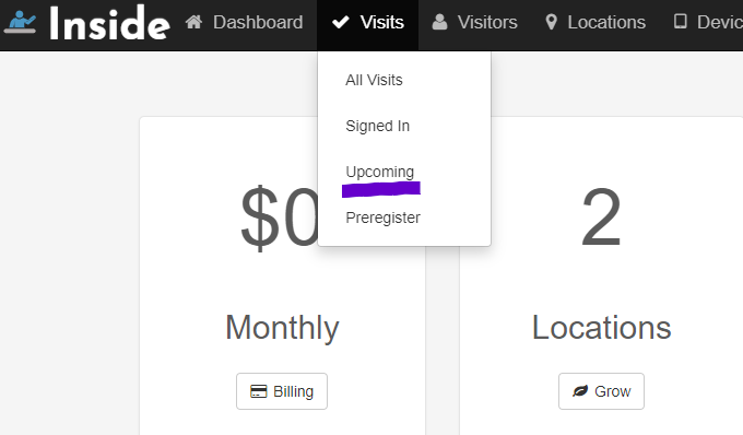 AtYourFrontDesk's tweet photo. New feature added!  Now you can view the list of upcoming pre-registered visitors. https://t.co/fyDVer1WWj