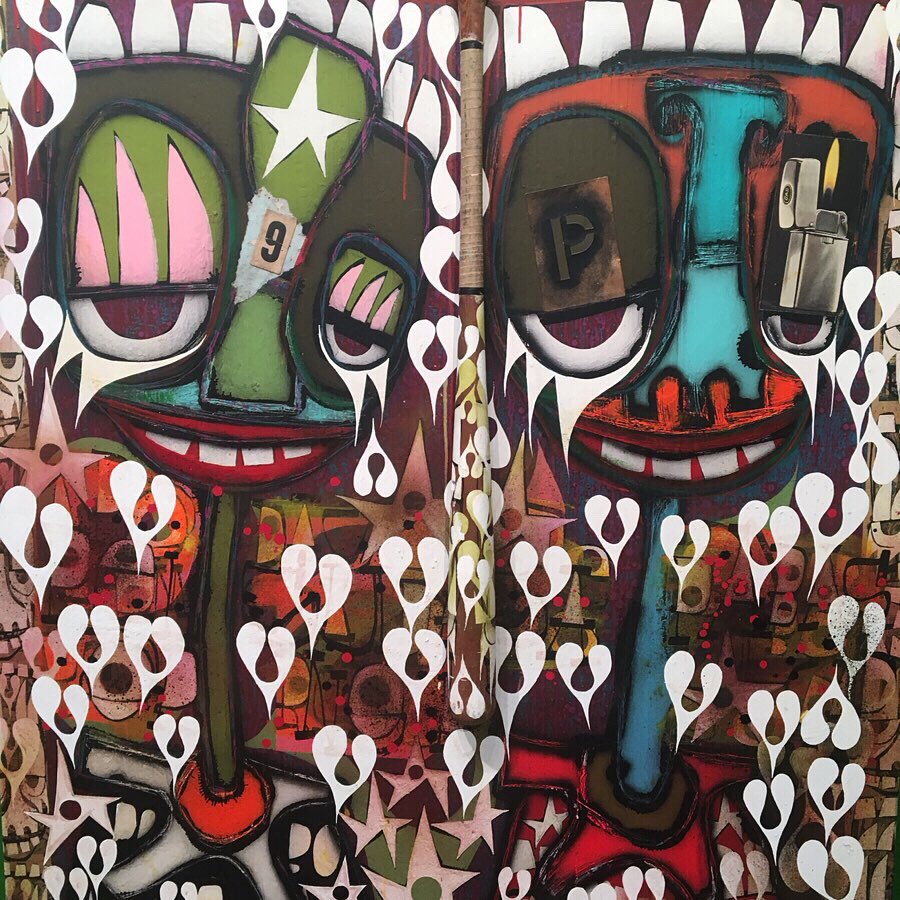 SaraJoRomero's tweet image. Nice to see Phil Frost’s art again. Shown in #javierlopezferfrances booth at #ExpoChicago @expochicago #vippreview