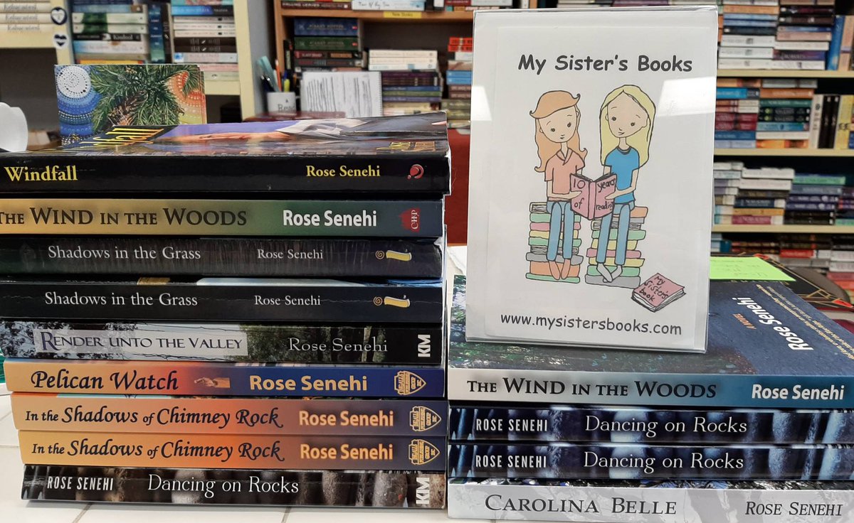 sister_books's tweet photo. We are excited about tomorrow's #MoveableFeast How many of these books have you read? #localauthor #localsetting #SouthCarolina #shoplocal #shopsmall #sindies #PILBA https://t.co/Vj1ChWohym